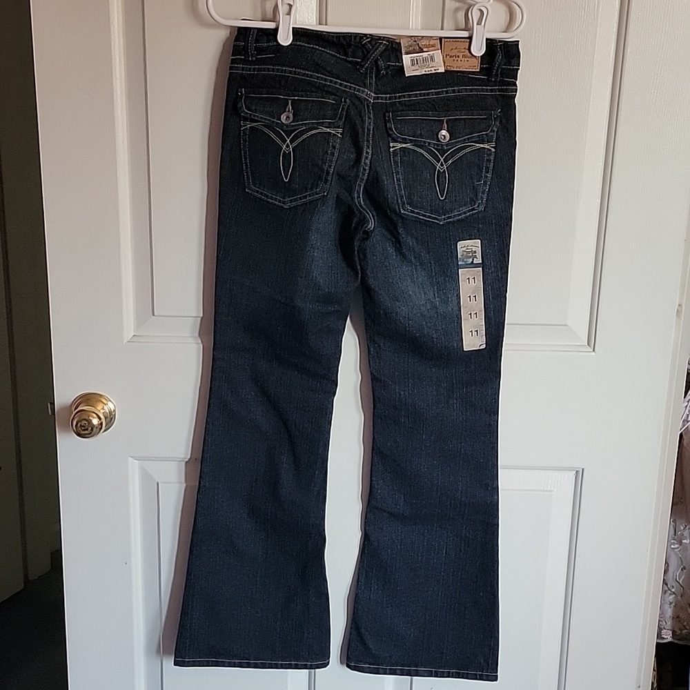 Paris Blues, women's blue jeans 👖, 11 short, flared legs. NWT - Picture 3 of 9